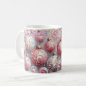 Whimsical Impressionistische Weihnachtsschmuck Pin Kaffeetasse (Vorderseite Links)