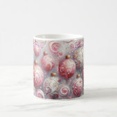 Whimsical Impressionistische Weihnachtsschmuck Pin Kaffeetasse (Mittel)