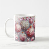 Whimsical Impressionistische Weihnachtsschmuck Pin Kaffeetasse (Links)
