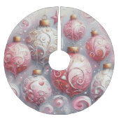 Whimsical Impressionistische Weihnachtsschmuck Pin Polyester Weihnachtsbaumdecke (Vorderseite)