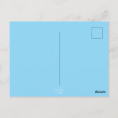 Whimsical Impressionistischer Weihnachtsbaum Blue Postkarte (Rückseite)