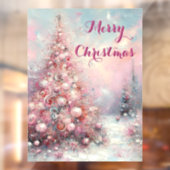 Whimsical Impressionistischer Weihnachtsbaum Fensteraufkleber (Blatt 2)