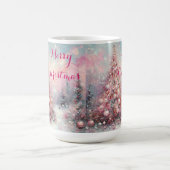 Whimsical Impressionistischer Weihnachtsbaum Kaffeetasse (Mittel)