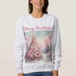 Whimsical Impressionistischer Weihnachtsbaum Sweatshirt