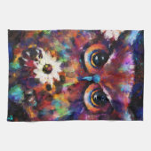 Whimsical Impressionistisches Bläschengemälde Geschirrtuch (Horizontal)