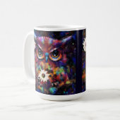 Whimsical Impressionistisches Bläschengemälde Kaffeetasse (Vorderseite Links)