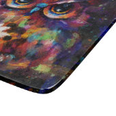 Whimsical Impressionistisches Bläschengemälde Schneidebrett (Ecke)