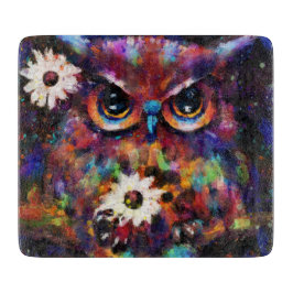 Whimsical Impressionistisches Bläschengemälde Schneidebrett