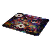 Whimsical Impressionistisches Bläschengemälde Schneidebrett (Ecke)