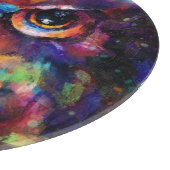 Whimsical Impressionistisches Bläschengemälde Schneidebrett (Ecke)