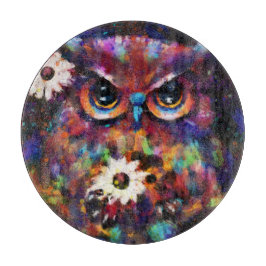 Whimsical Impressionistisches Bläschengemälde Schneidebrett