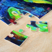 Whimsical Impressionistisches Fröschengemälde Puzzle (Seite)