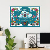 Whimsical Inspirational Poster - Fliegen (Heimbüro)