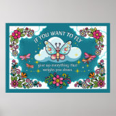 Whimsical Inspirational Poster - Fliegen (Vorne)