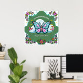 Whimsical Inspirational Poster - Verwandlung (Heimbüro)