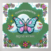 Whimsical Inspirational Poster - Verwandlung (Vorne)