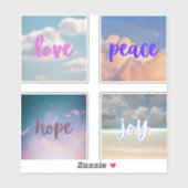 Whimsical Inspirational Quotes Variation Aufkleber (Blatt)