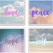 Whimsical Inspirational Quotes Variation Aufkleber (Vorderseite)