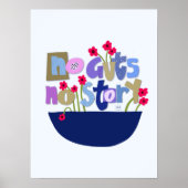 Whimsical inspirierendes Anführungshandschreiben Poster (Vorne)