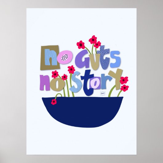 Whimsical inspirierendes Anführungshandschreiben Poster (Vorne)