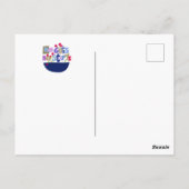 Whimsical inspirierendes Anführungshandschreiben Postkarte (Rückseite)