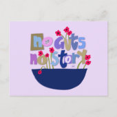 Whimsical inspirierendes Anführungshandschreiben Postkarte (Vorderseite)