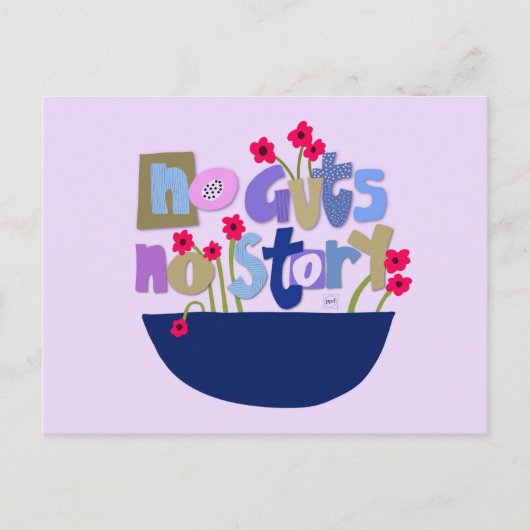 Whimsical inspirierendes Anführungshandschreiben Postkarte (Vorderseite)