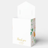 Whimsical Irish Lucky Green Kleeblatt Baby Dusche Geschenkschachtel (Geöffnet)