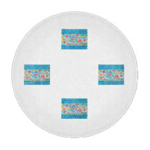 Whimsical israelische Fahne mit Blume & Herzen