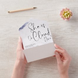 Whimsical ist auf Wolke neun Brautparty All In One Einladung