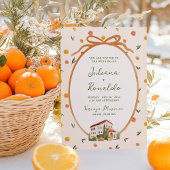 Whimsical Italian Citrus Wedding Einladung