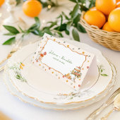 Whimsical Italian Citrus Wedding Platzkarte
