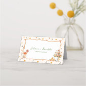 Whimsical Italian Citrus Wedding Platzkarte (Rückseite)