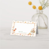 Whimsical Italian Citrus Wedding Platzkarte (Vorderseite)