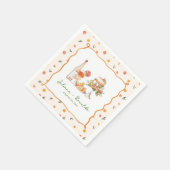 Whimsical Italian Citrus Wedding Serviette (Ecke)