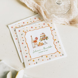 Whimsical Italian Citrus Wedding Serviette