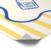 Whimsical Italian La Dolce Vita Brautparty Poster (Ecke)