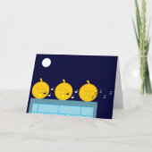 Whimsical Jack-o'-Lanterns: Leeres Halloween Karte (Vorderseite)