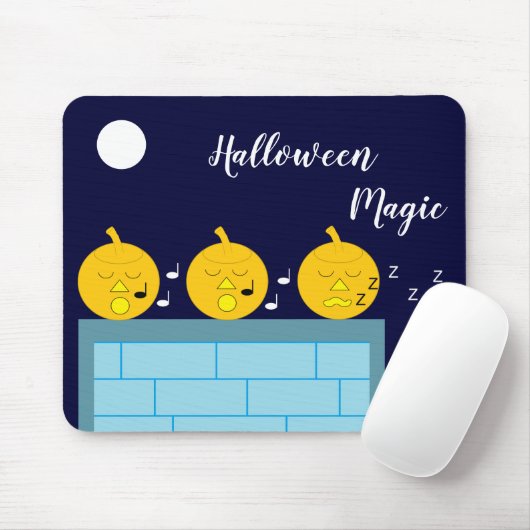 Whimsical Jack-o'-Lanterns: Mousepad (Mit Mouse)
