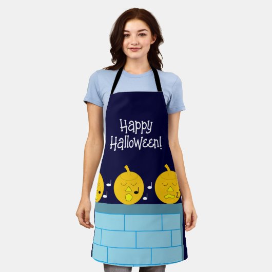 Whimsical Jack-o'-Lanterns: Schürze (Getragen)