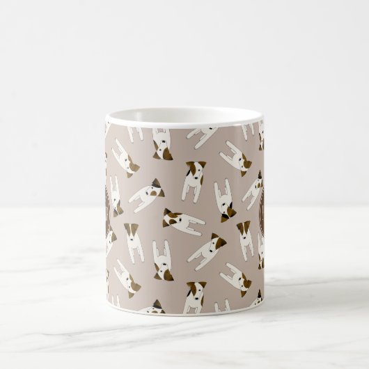 Whimsical Jack Russell Terriers Muster JEDE Farbe Kaffeetasse (Mittel)