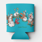 Whimsical Jammin' Banjos Wildlife Musical Dosenkühler (Rückseite)