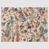 Whimsical Jazz Melody Seidenpapier (Vorderseite)