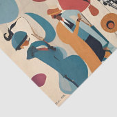 Whimsical Jazz Seidenpapier (Detail)