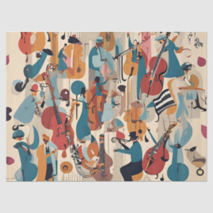 Whimsical Jazz Seidenpapier