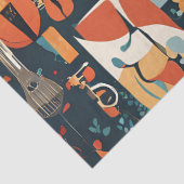 Whimsical Jazz Vibes Seidenpapier (Detail)