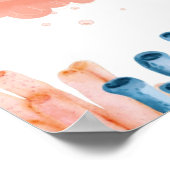 Whimsical Jellyfish Lullaby Anpassbar Poster (Ecke)