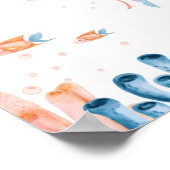 Whimsical Jellyfish Lullaby Anpassbar Poster (Ecke)