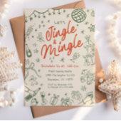 Whimsical Jingle und Mingle Einladung, Holiday Einladung