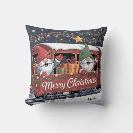 Whimsical Jolly Gnomes Musical Express Kissen